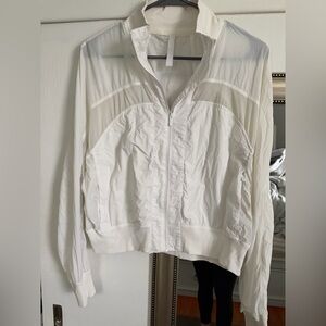 lululemon athletica White Bomber Jacket